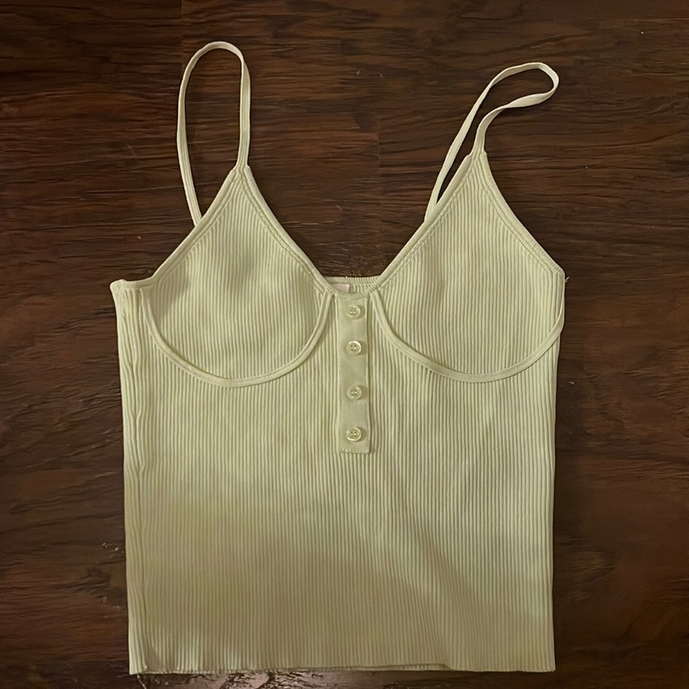 green zara top